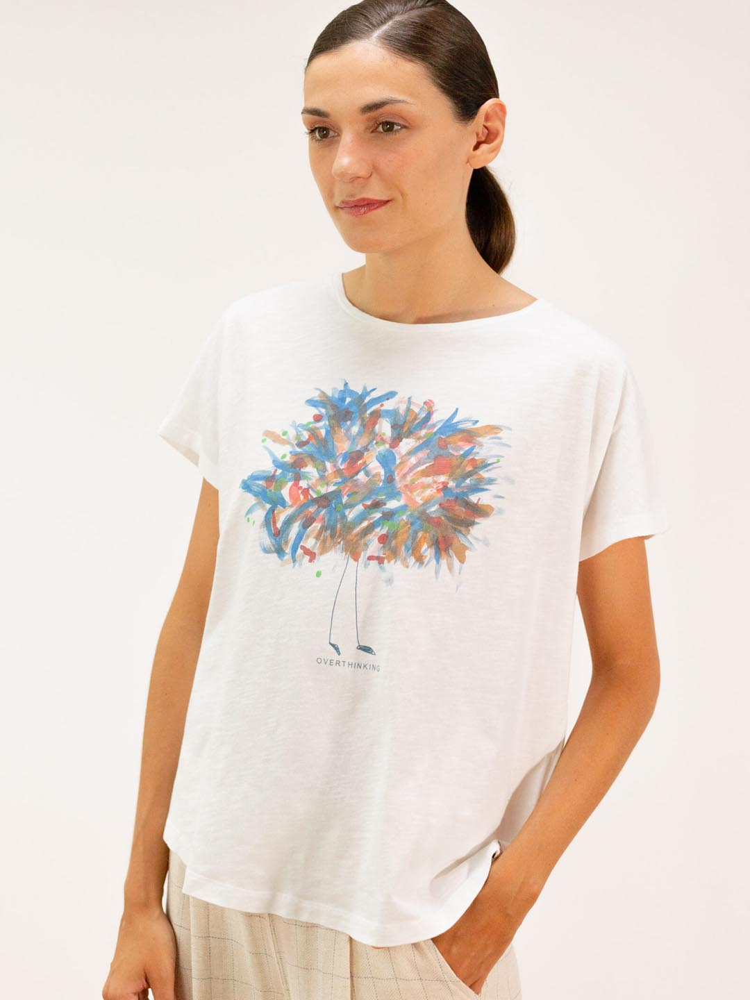 Camiseta Pan Producto Básico Overthinking