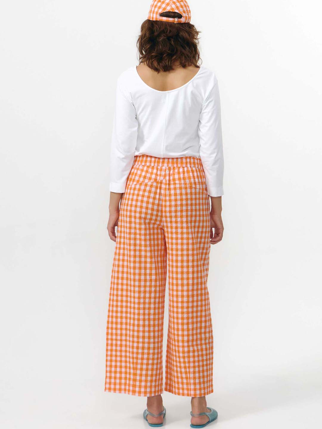 Pantalón Suite13Lab Santa Check Orange