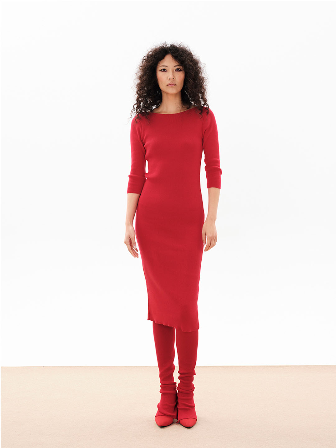 Vestido Ionna Kourbela Less Is More vermello