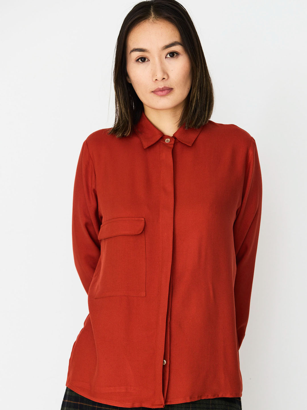 Camisa Monica Lavandera Cobia Terracota