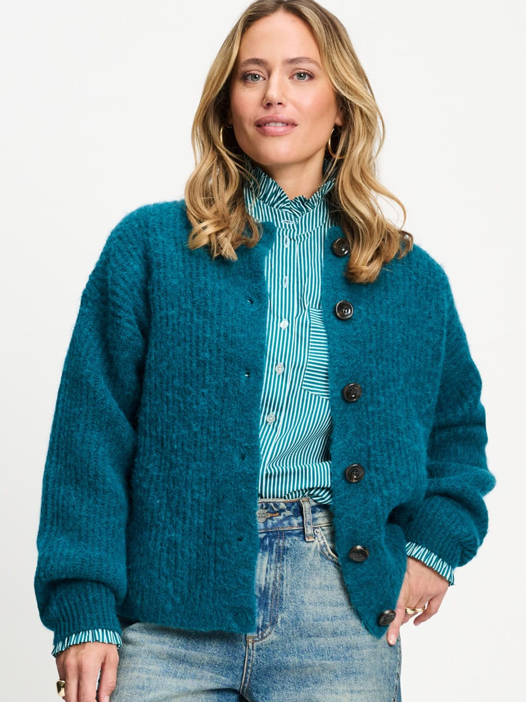 Chaqueta Pom Amsterdam Meryl Teal Green