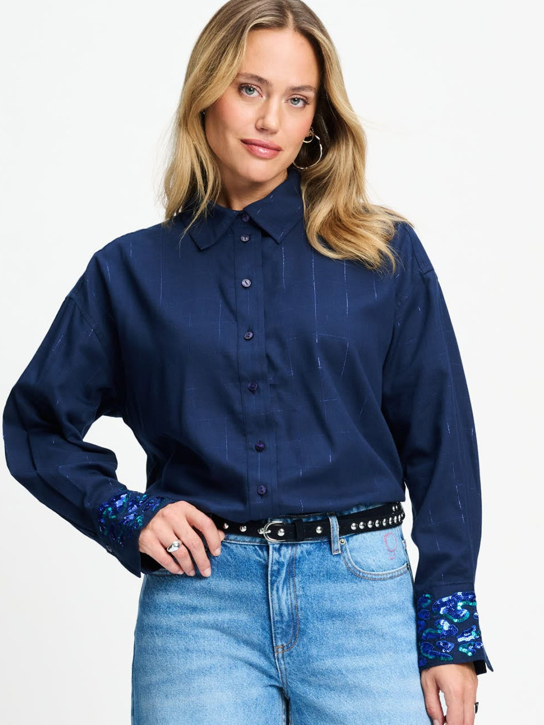 Camisa Pom Amsterdam Lexi Eternal Blue