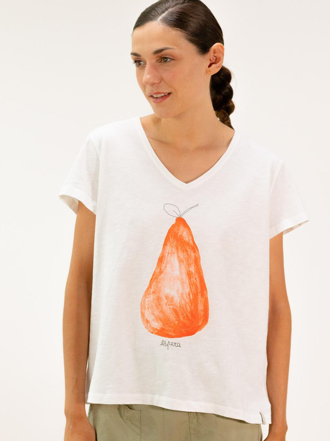 Camiseta Pan Producto Básico Pera