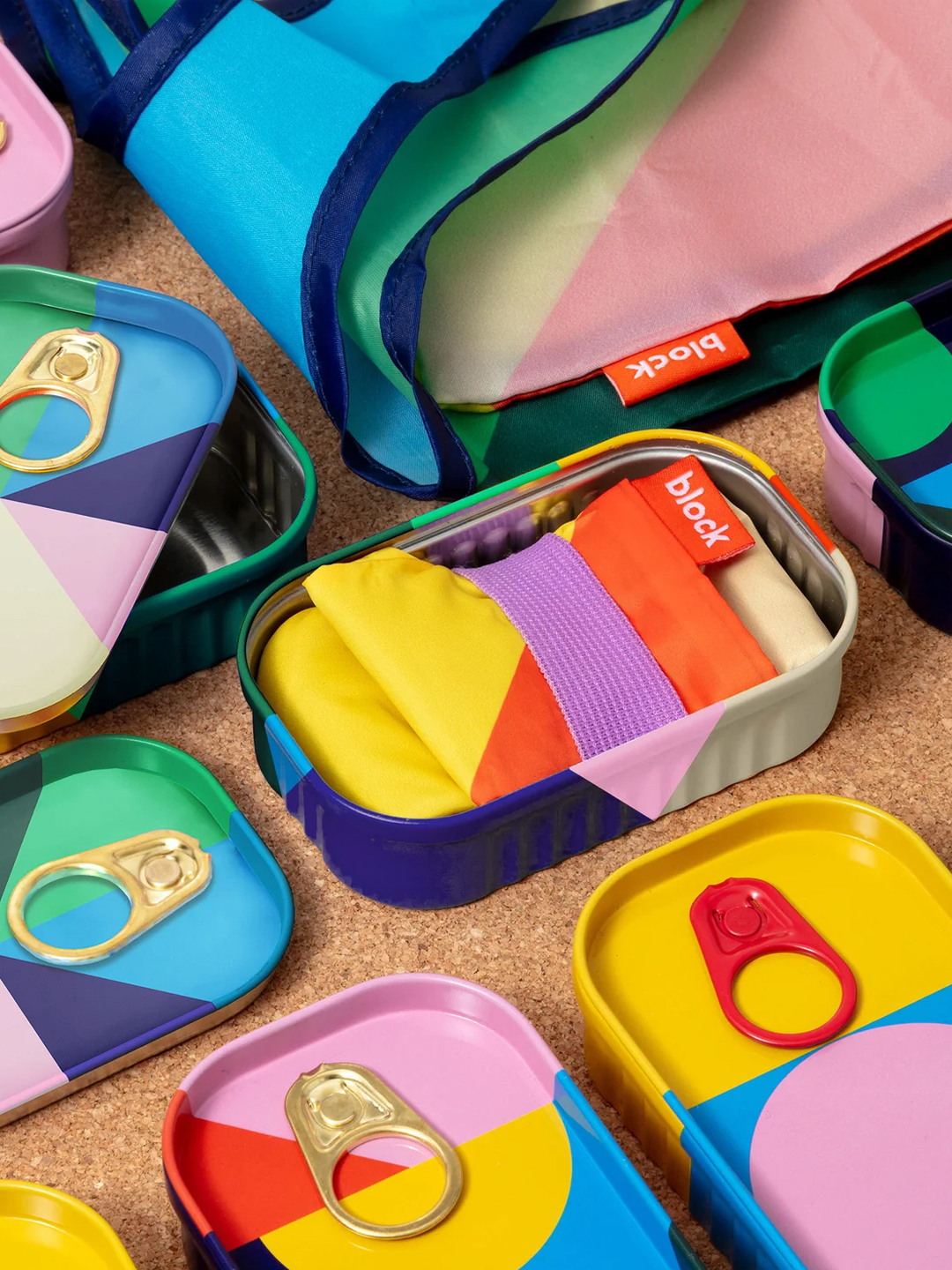 Caixa Sorpresa Block Design bolsa reciclada On the Go