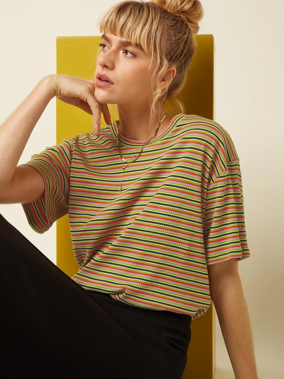 Camiseta King Louie Boxy Mistral Stripe