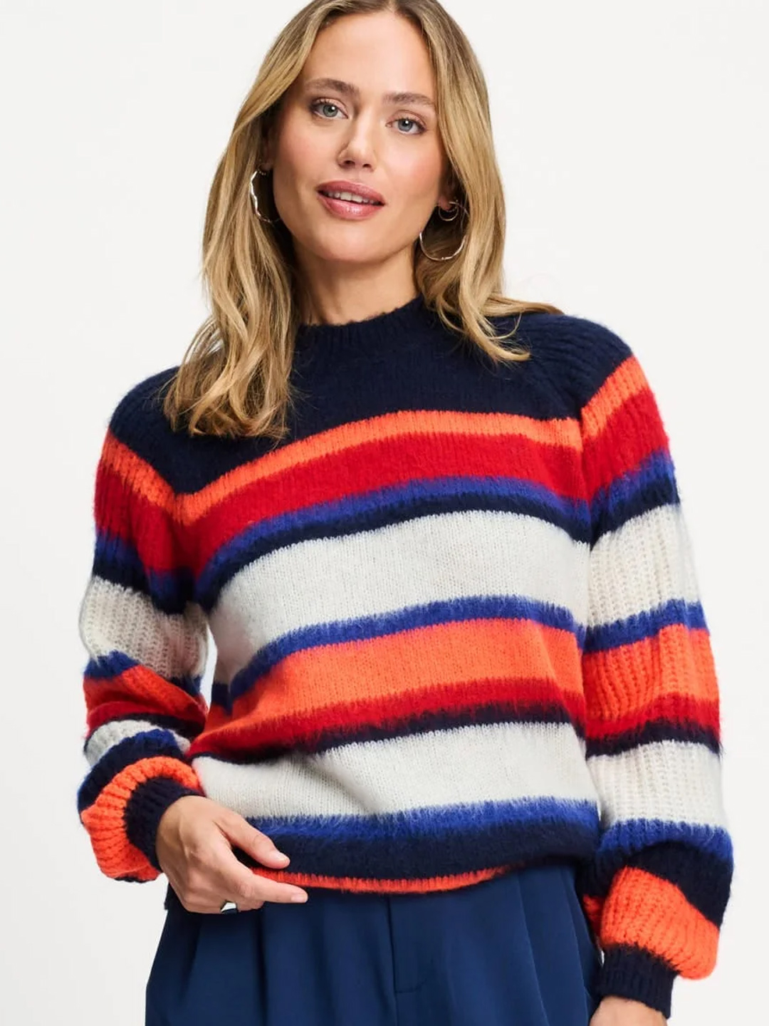 Jersey Pom Amsterdam Faye Streped Blue