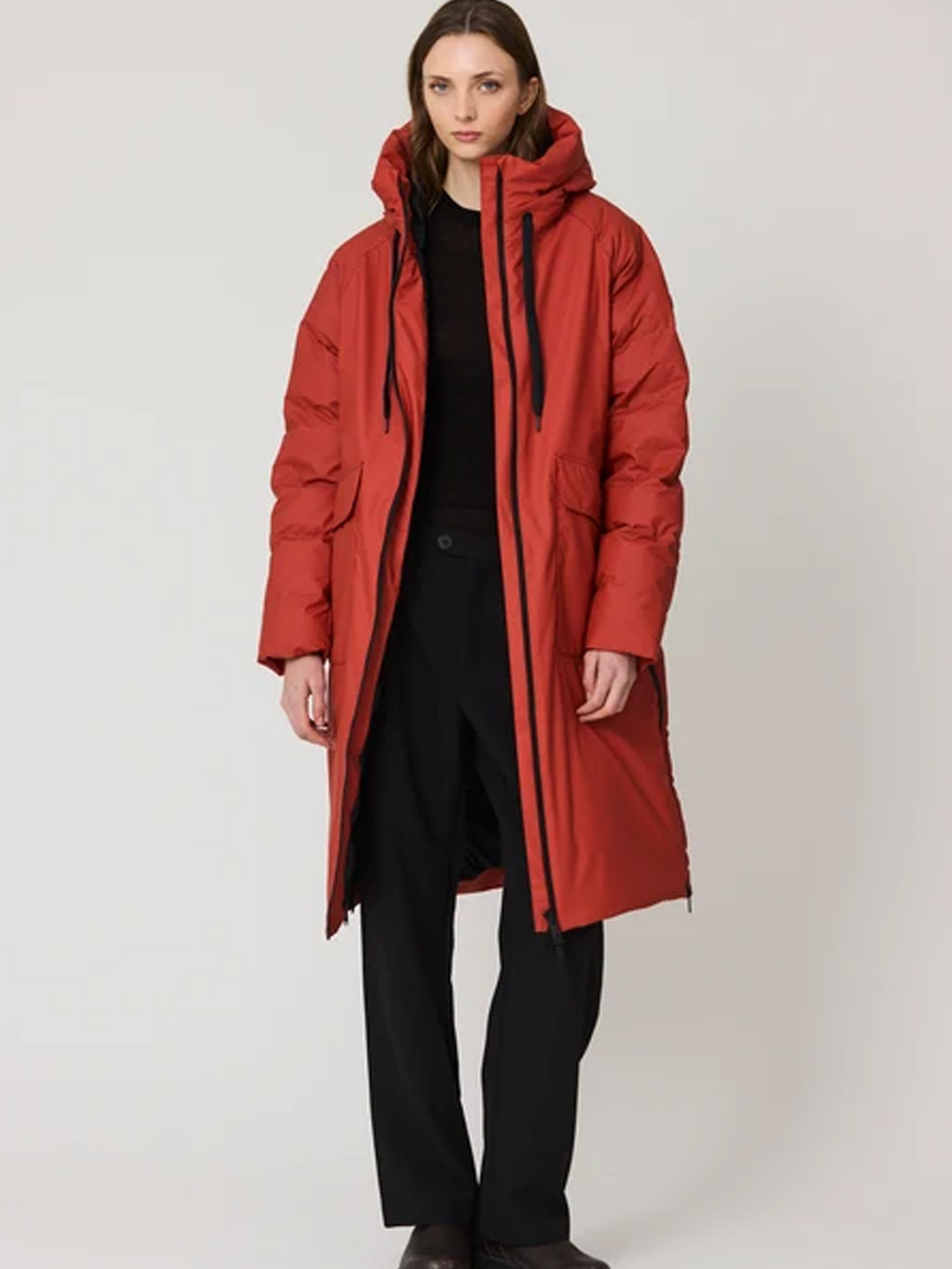 Abrigo plumífero Tänta Rainwear Rime Red Ochre