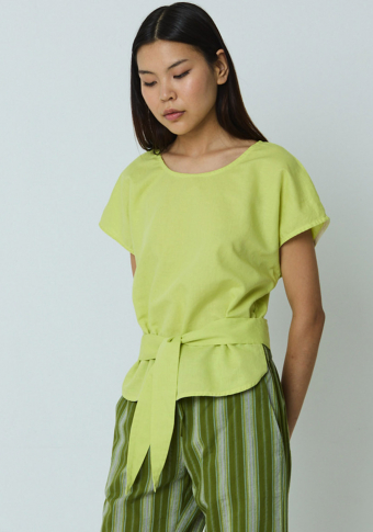 Blusa Mónica Lavandera Berilo Lime