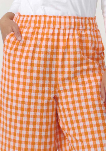 Pantalón Suite13Lab Santa Check Orange