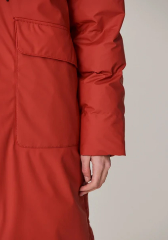 Abrigo plumífero Tänta Rainwear Rime Red Ochre