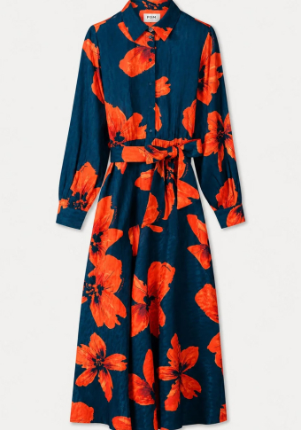 Vestido Pom Amsterdam Cato Bloom Rouge