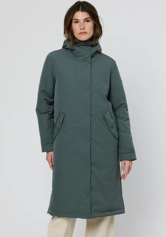 Abrigo Tänta Rainwear Givre Balsam Green