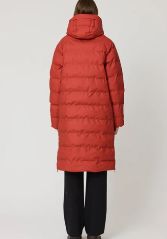 Abrigo plumífero Tänta Rainwear Rime Red Ochre
