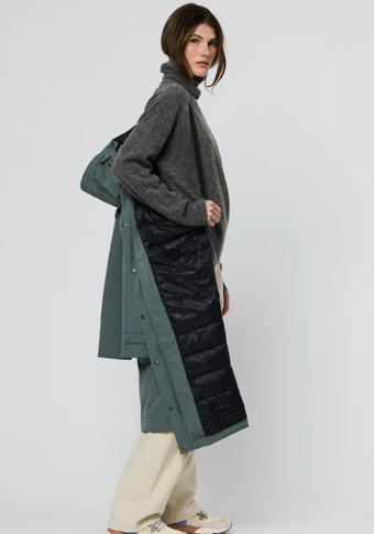 Abrigo Tänta Rainwear Givre Balsam Green