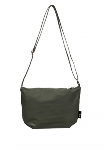 Bolso Tinne and Mia "Cross body Feel Good Baggy" oliva noite vegano impermeable
