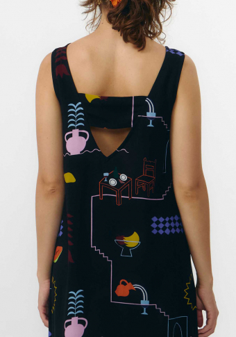 Vestido Suite13Lab Sena Print Holiday