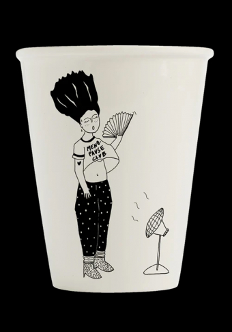 Taza Helen B cerámica ilustrada Menopausia Club