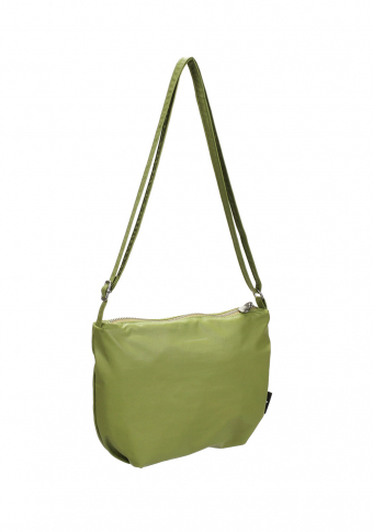 Bolso Tinne and Mia "Cross body Feel Good Baggy" verde pistacho vegano impermeable