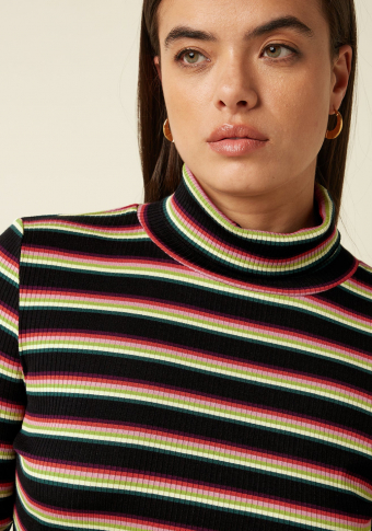 Top  King Louie Lottie Stripe Rollneck