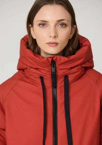 Abrigo plumífero Tänta Rainwear Rime Red Ochre