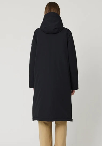 Abrigo Tänta Rainwear Givre Black