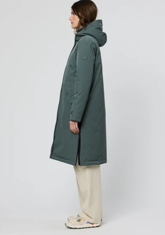 Abrigo Tänta Rainwear Givre Balsam Green