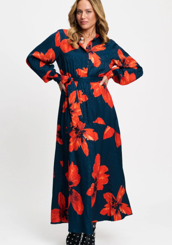 Vestido Pom Amsterdam Cato Bloom Rouge