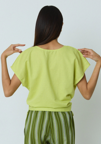 Blusa Mónica Lavandera Berilo Lime