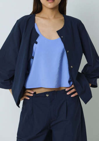 Chaqueta Mónica Lavandera Chamois Blue-collar