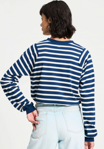 Sudadera Pom Amsterdam Blue White Stripes Boxy