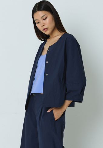 Chaqueta Mónica Lavandera Chamois Blue-collar