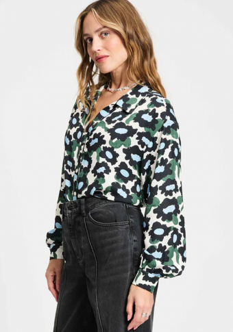 Camisa Pom Amsterdam Wild Flowers Ecru
