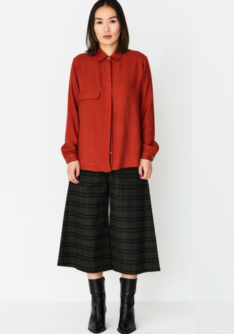 Camisa Monica Lavandera Cobia Terracota