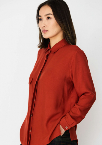 Camisa Monica Lavandera Cobia Terracota