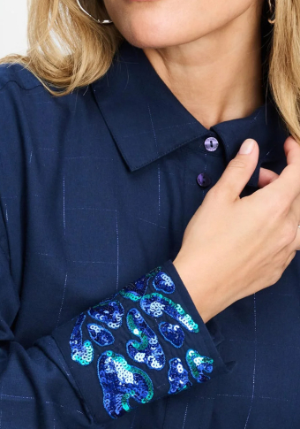 Camisa Pom Amsterdam Lexi Eternal Blue