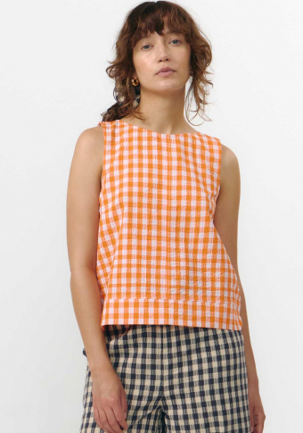 Top  Suite13Lab Aruba Check Orange