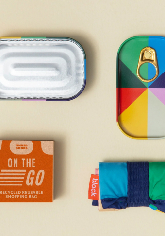 Caixa Sorpresa Block Design bolsa reciclada On the Go