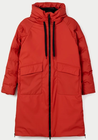 Abrigo plumífero Tänta Rainwear Rime Red Ochre