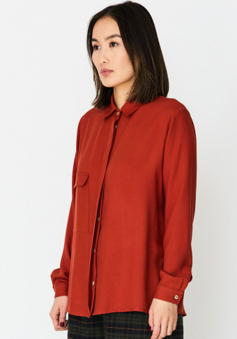 Camisa Monica Lavandera Cobia Terracota