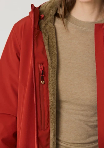 Abrigo Tänta Rainwear Verglas Red Ocre