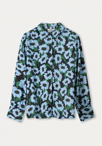 Camisa Pom Amsterdam Wild Flowers Blue