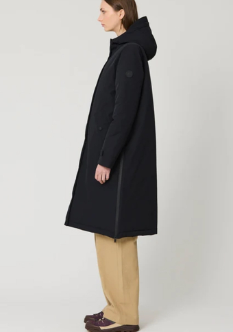 Abrigo Tänta Rainwear Givre Black