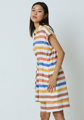 Vestido Mónica Lavandera Viridiano Multi Stripes
