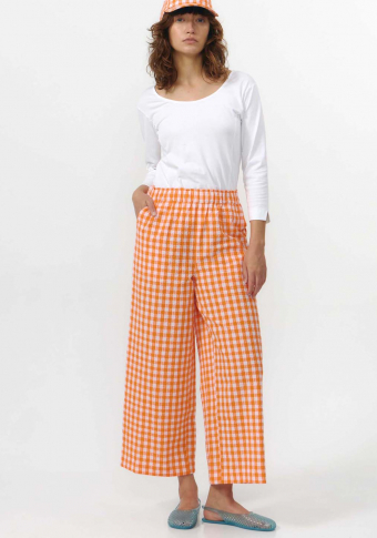 Pantalón Suite13Lab Santa Check Orange