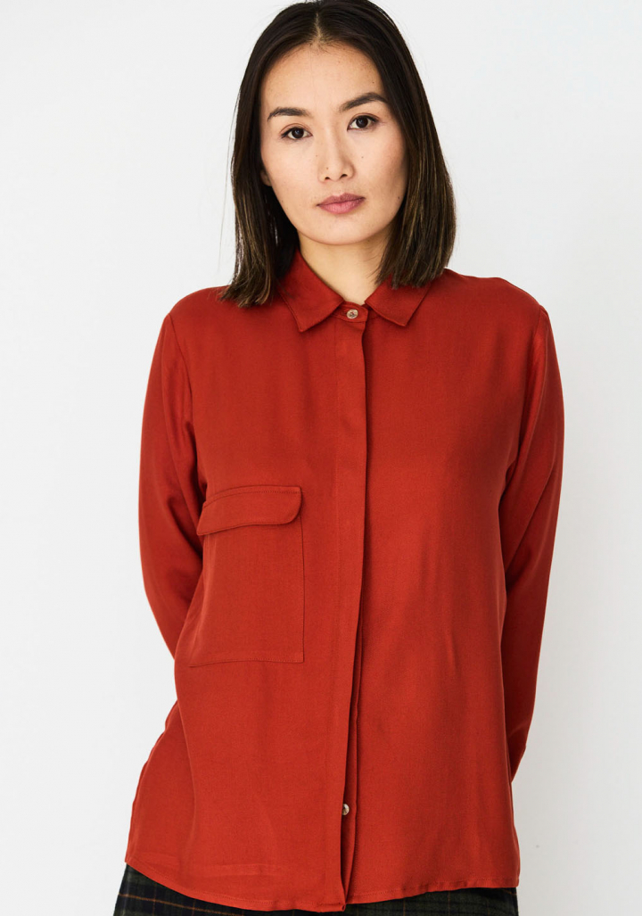 Camisa Monica Lavandera Cobia Terracota