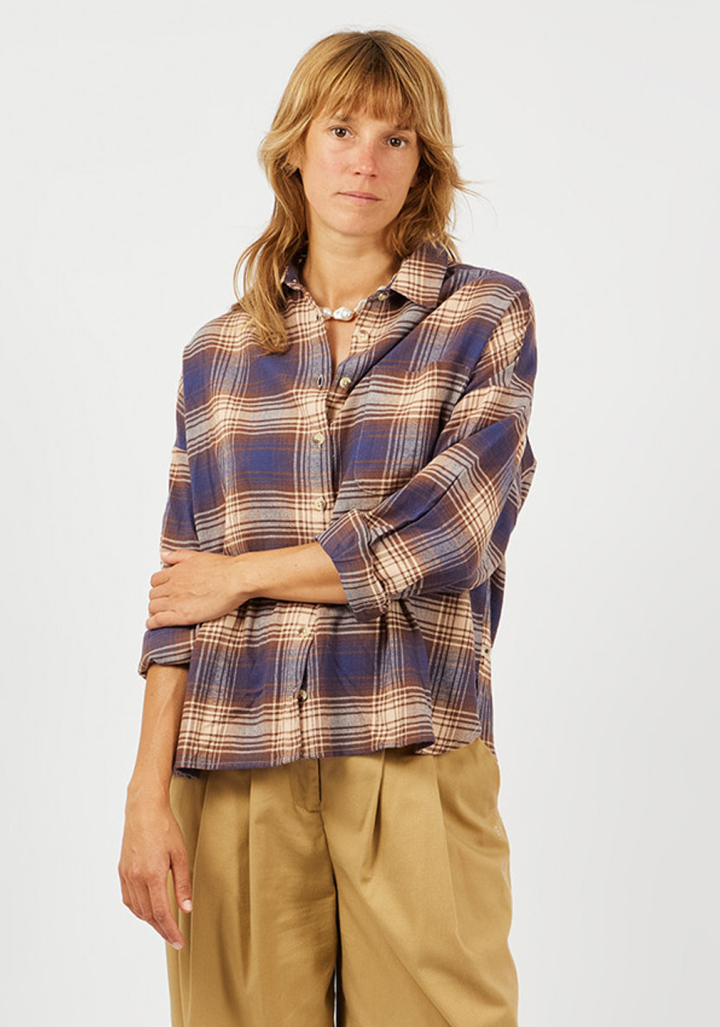 Camisa Arsène & Les Pipelettes Écosaisse