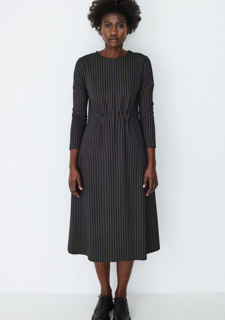 Vestido Mónica Lavandera Vieja Phospho Stripes