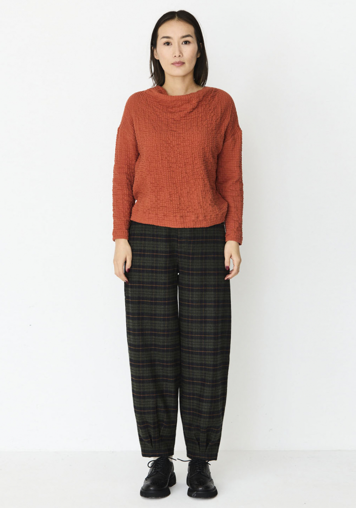 Pantalón Mónica Lavandera Polaca Tartán Plaid Green