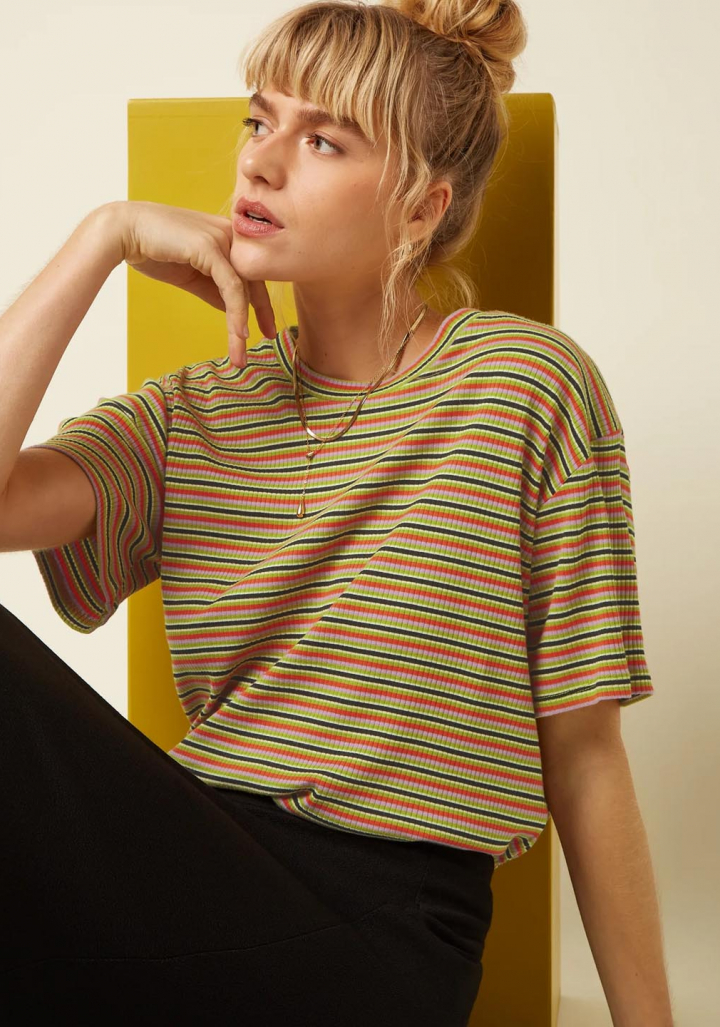 Camiseta King Louie Boxy Mistral Stripe