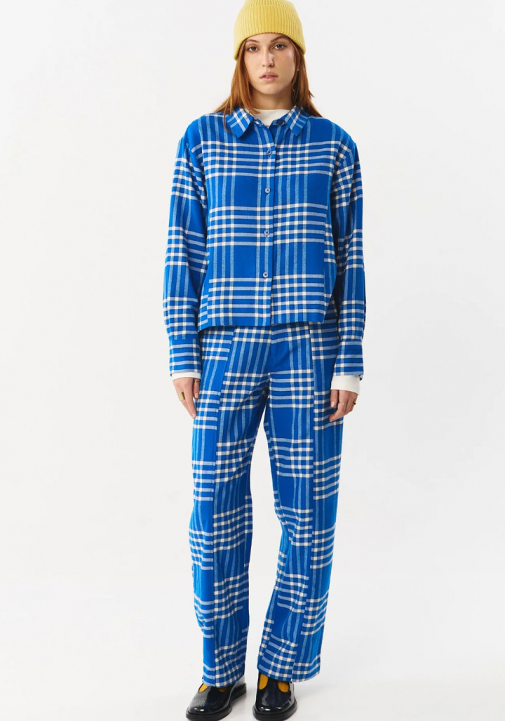 Camisa Suite13Lab Franela Sens Check Blue